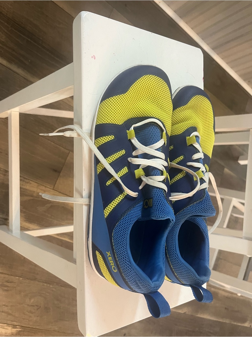 Xero Men’s Blue and Yellow Lightweight Running Sneakers